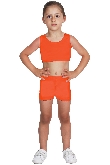 SHORT DANZA LYCRA ARANCIONE BABY